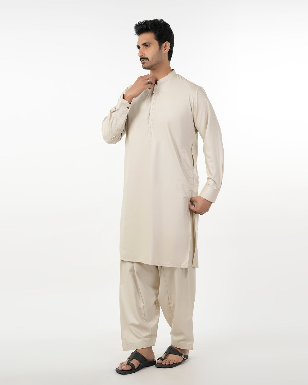 Eminent Men's Stitched Shalwar Suit - Fawn, Men's Shalwar Kameez, Eminent, Chase Value