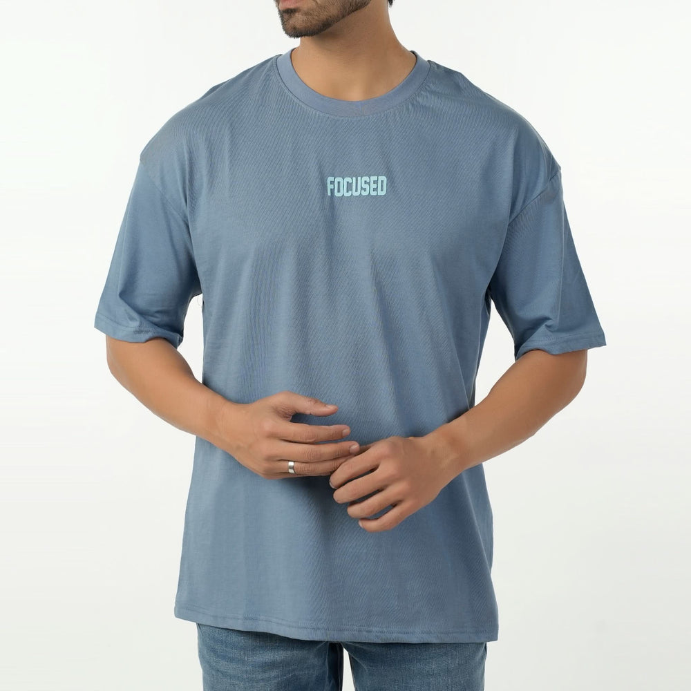 Eminent Men's Round Neck Half Sleeves T-Shirt  - Ash Blue, Men's T-Shirts & Polos, Eminent, Chase Value