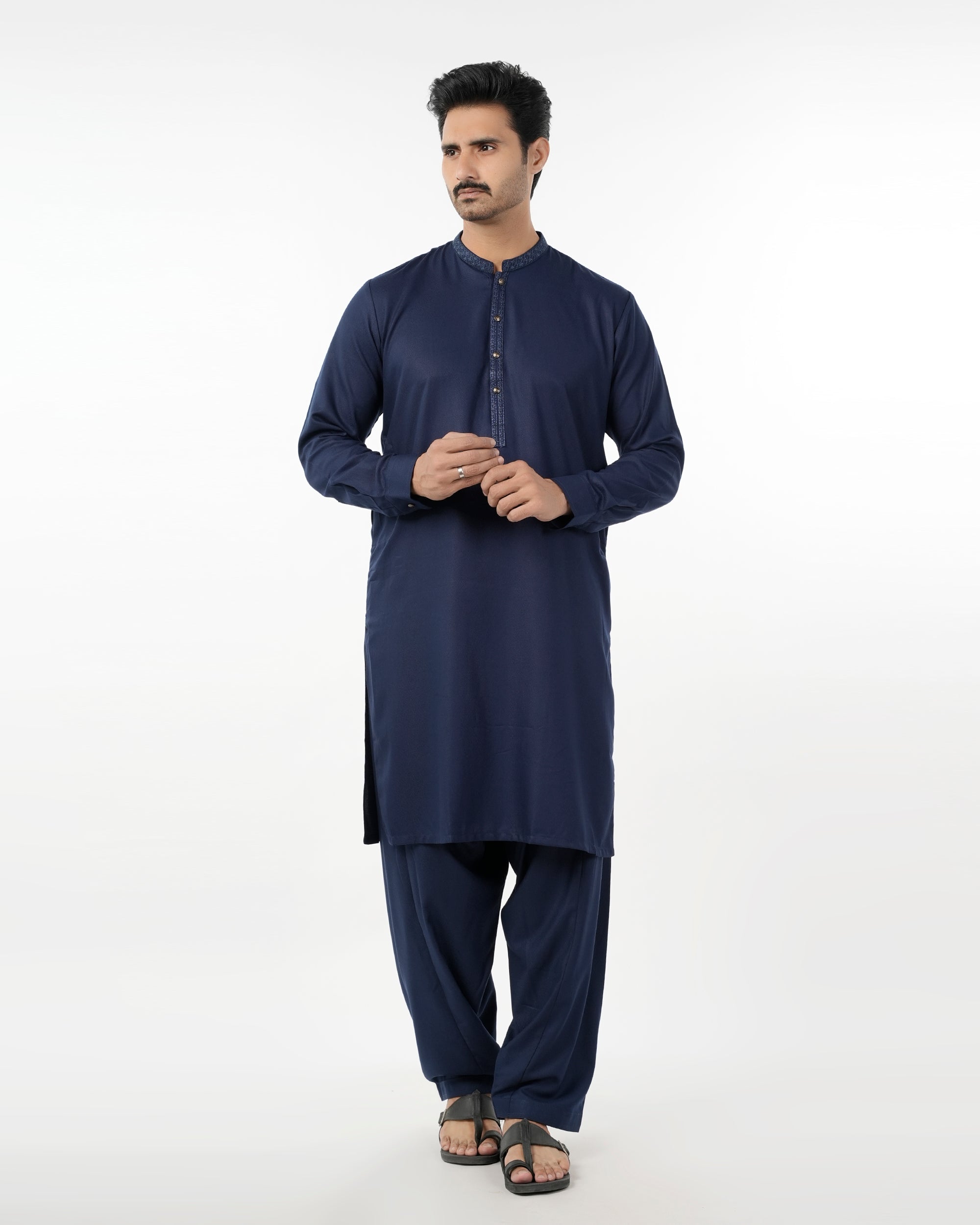 Eminent Men's Kurta Shalwar Suit - Navy Blue, Men's Shalwar Kameez, Eminent, Chase Value