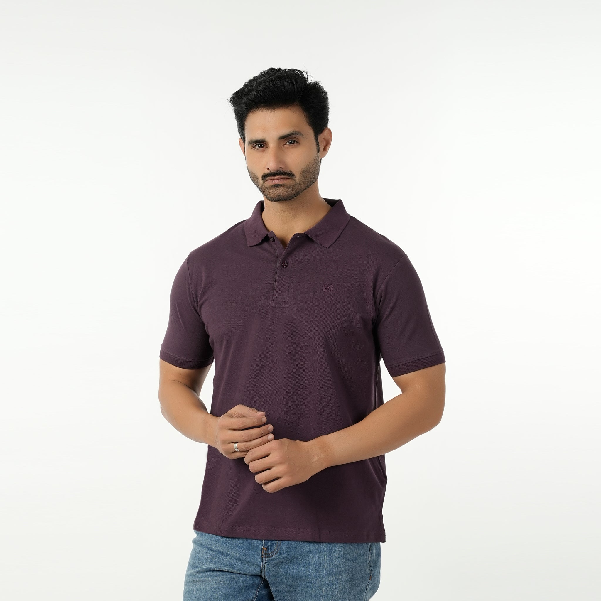 Eminent Men's Basic Polo T-Shirt - Plum, Men's T-Shirts & Polos, Eminent, Chase Value