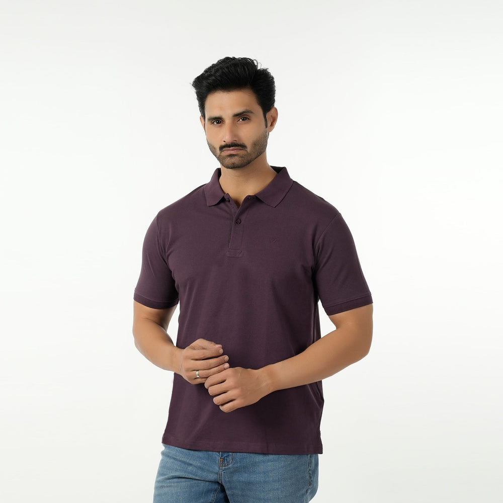 Eminent Men's Basic Polo T-Shirt - Plum, Men's T-Shirts & Polos, Eminent, Chase Value
