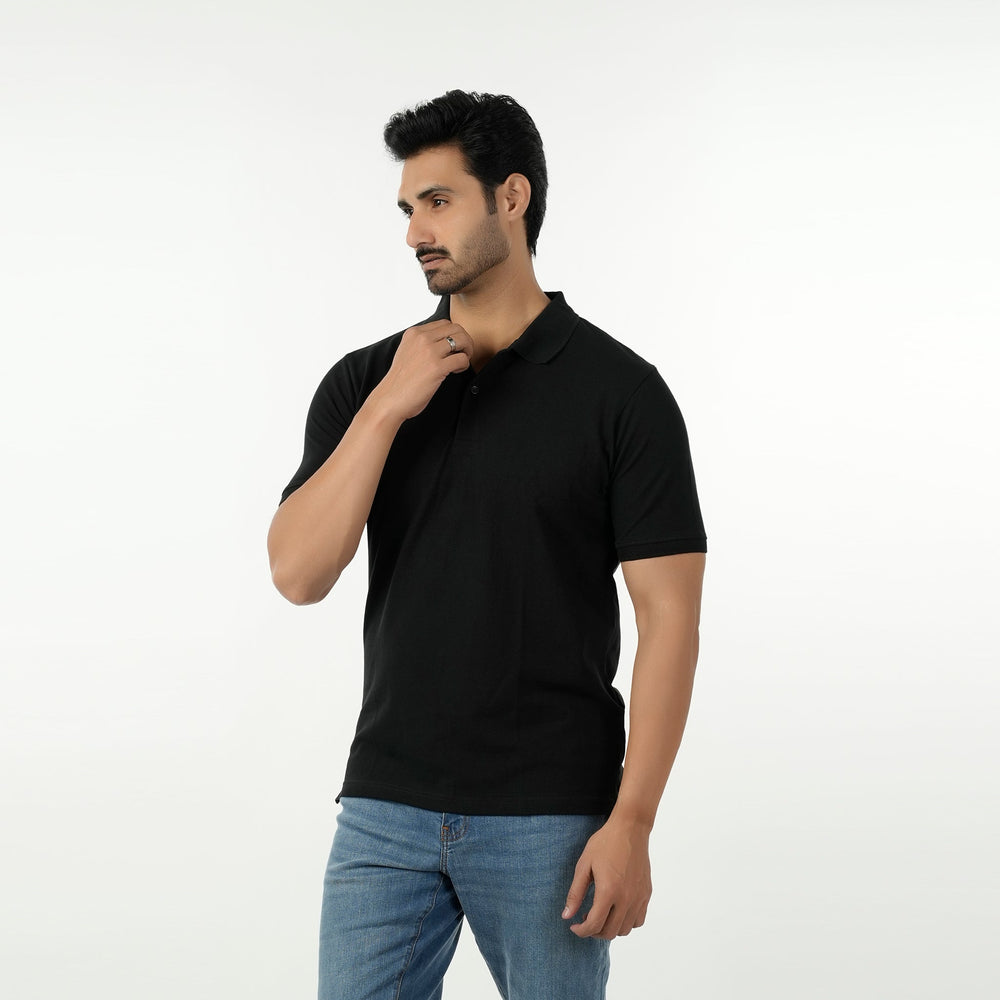Eminent Men's Basic Polo T-Shirt - Black, Men's T-Shirts & Polos, Eminent, Chase Value