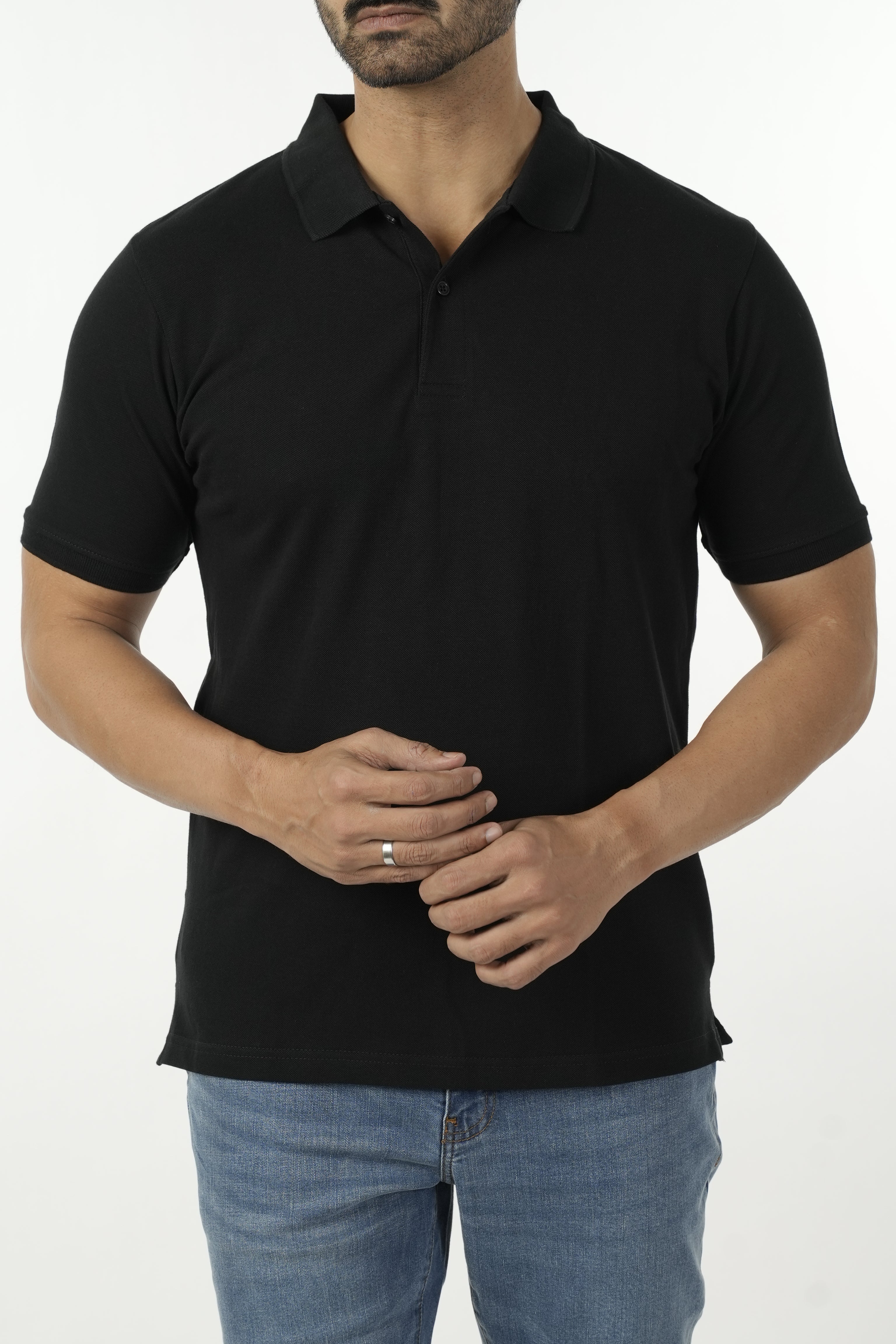Eminent Men's Basic Polo T-Shirt - Black, Men's T-Shirts & Polos, Eminent, Chase Value
