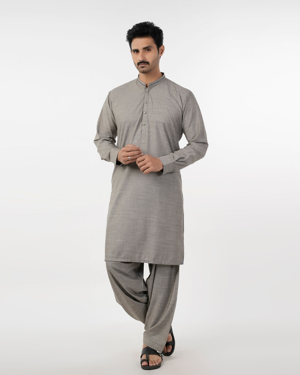 Eminent Men's Kurta Shalwar Suit - Olive Green, Men's Shalwar Kameez, Eminent, Chase Value