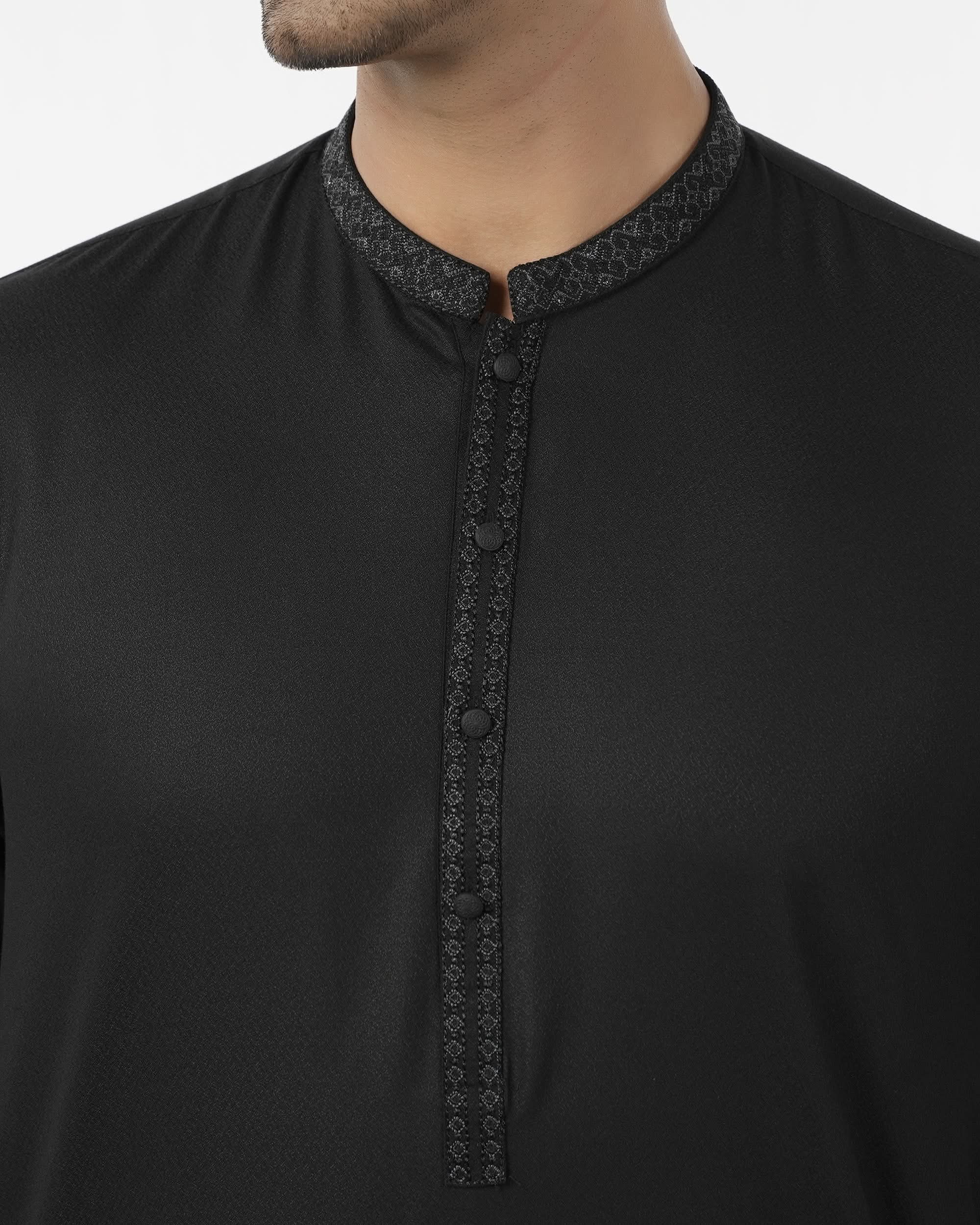 Eminent Men's Kurta Shalwar Suit - Black, Men's Shalwar Kameez, Eminent, Chase Value