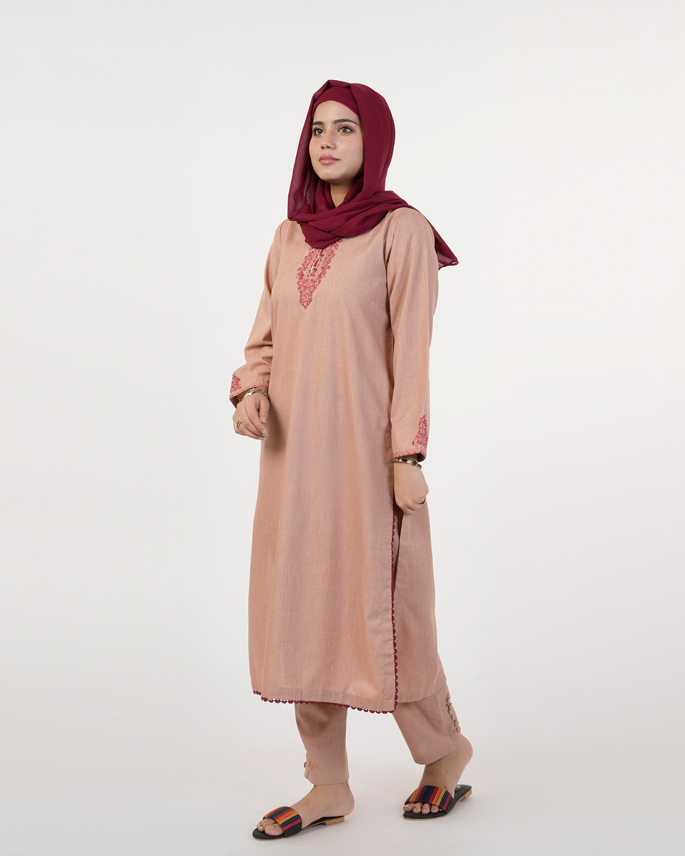 Eminent Women's Embroidered 02 Pcs Suit - Mustard, Women Shalwar Suits, Eminent, Chase Value