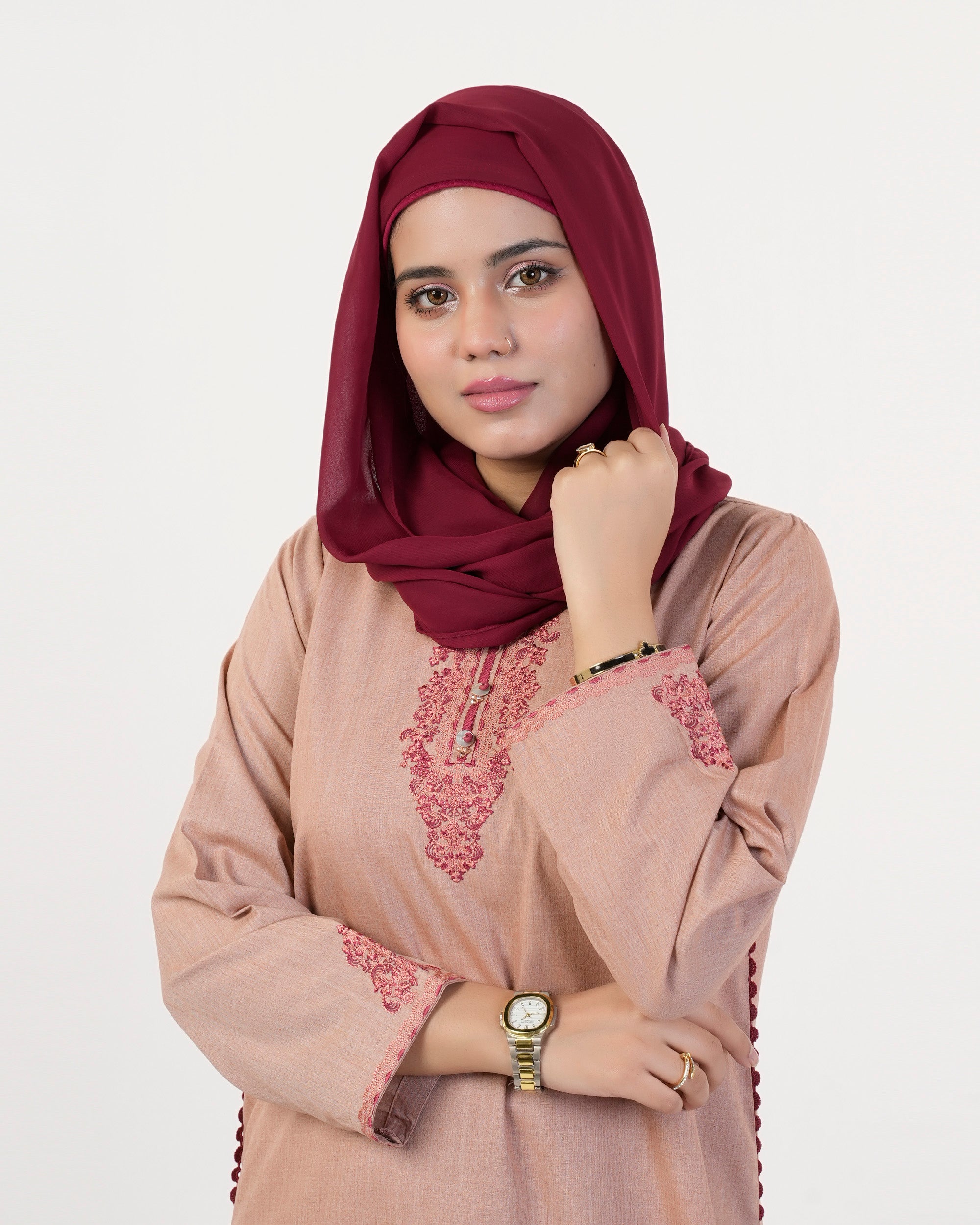 Eminent Women's Embroidered 02 Pcs Suit - Mustard, Women Shalwar Suits, Eminent, Chase Value