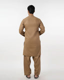 Men's Slim Fit Kurta Shalwar - Dark Brown, Men's Shalwar Kameez, Chase Value, Chase Value