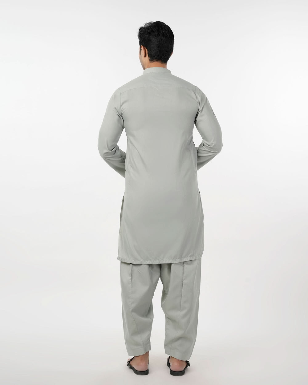 Men's Slim Fit Kurta Shalwar Suit - Light Green, Men's Shalwar Kameez, Chase Value, Chase Value