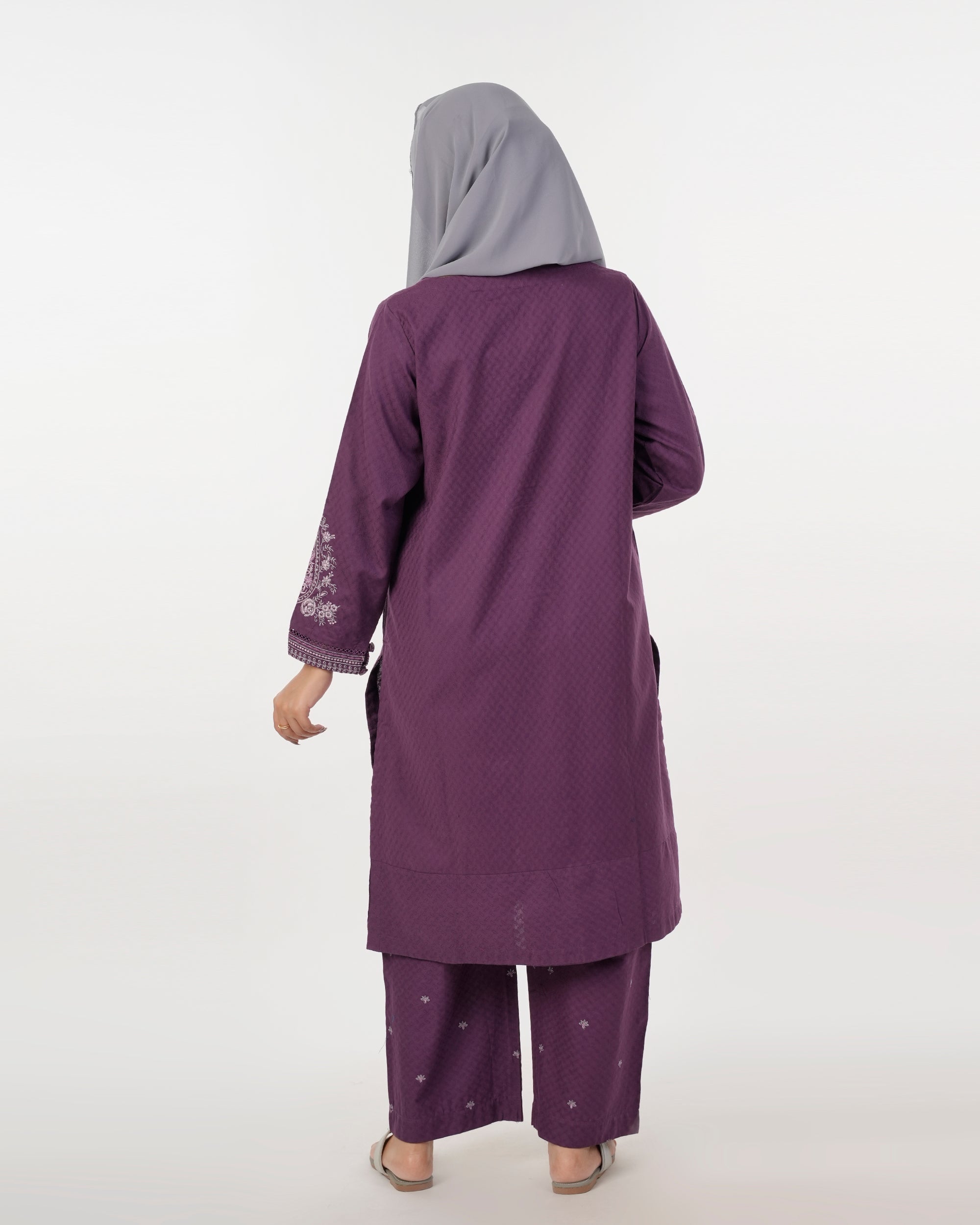 Eminent Women's Embroidered 02 Pcs Shalwar Suits - Purple, Women Shalwar Suits, Eminent, Chase Value