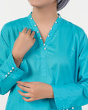Valuable Women's Plain Suit – 2-Piece Set for Smart & Casual Wear - Cyan, Women Shalwar Suits, Chase Value, Chase Value
