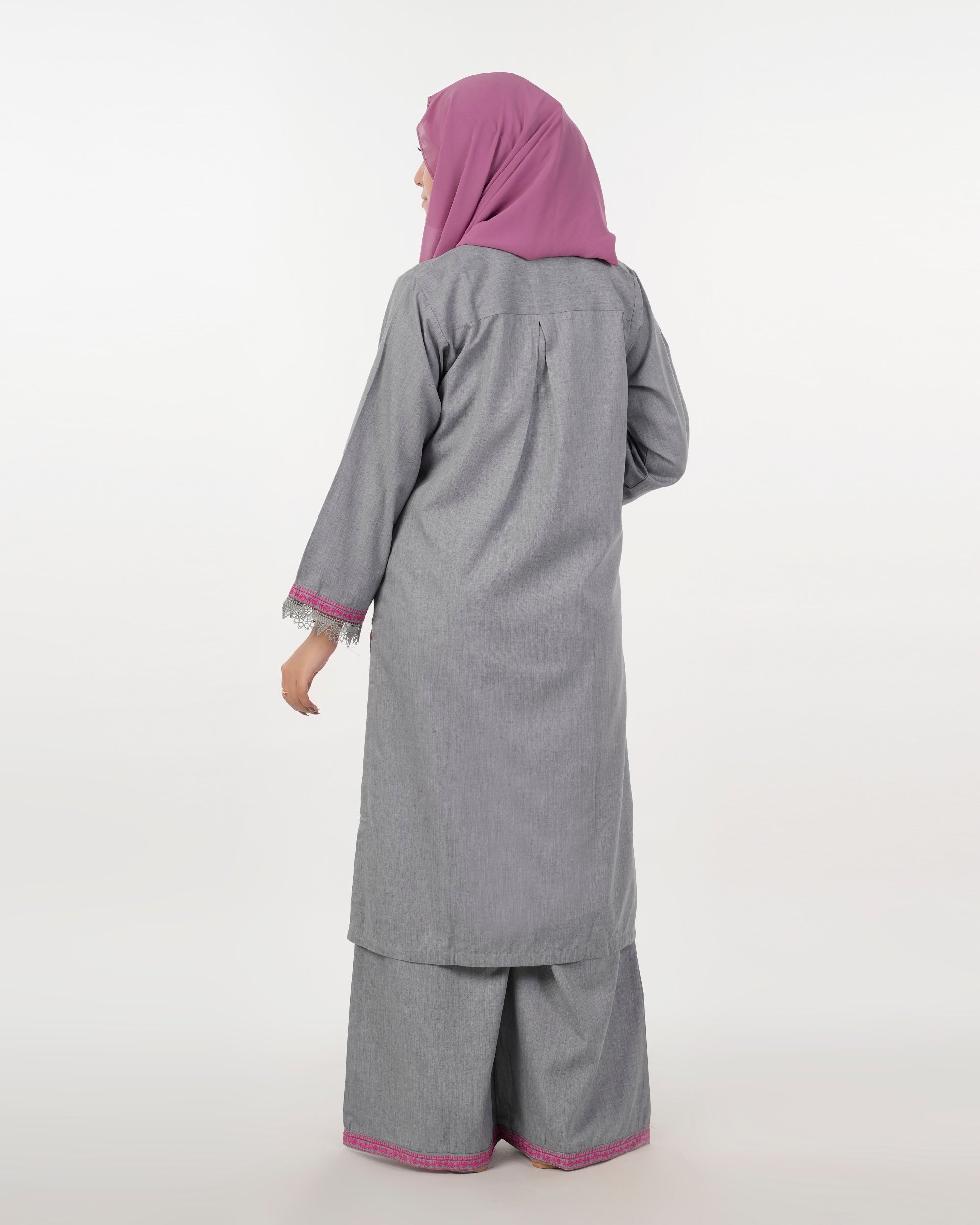 Eminent Women's Embroidered 2Pcs Stitched Suit - Grey, Women Shalwar Suits, Eminent, Chase Value