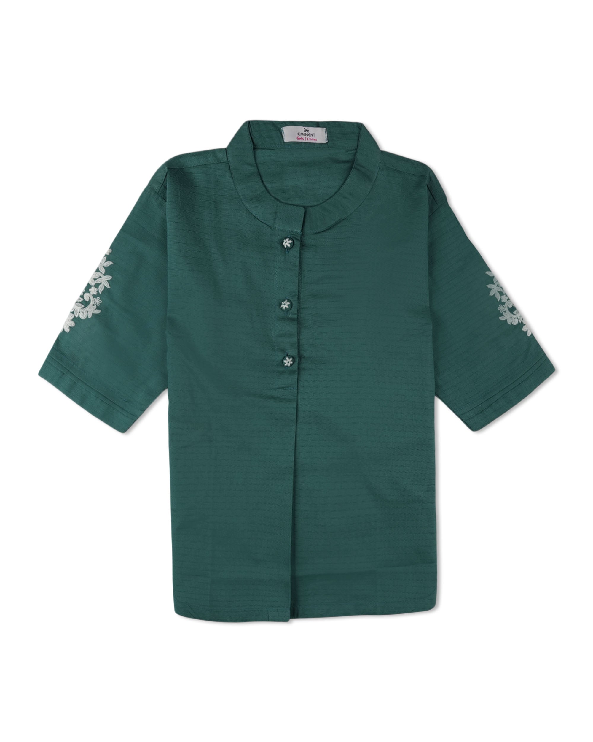 Eminent Girls Embroidered 02 Pcs Suit - Teal, Girls Shalwar Kameez, Eminent, Chase Value