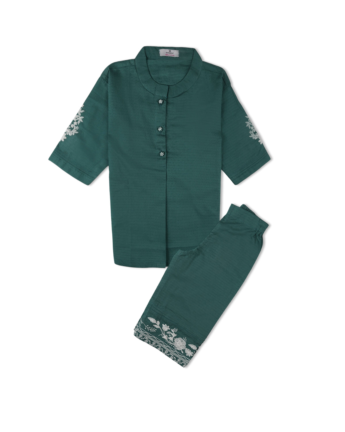 Eminent Girls Embroidered 02 Pcs Suit - Teal, Girls Shalwar Kameez, Eminent, Chase Value
