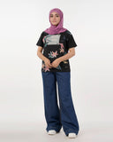 Eminent Women's Half Sleeves Printed T-Shirt - Black, Women T-Shirts & Tops, Eminent, Chase Value