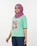 Eminent Women's Printed Half Sleeves T-Shirt - Spring Bud, Women T-Shirts & Tops, Eminent, Chase Value