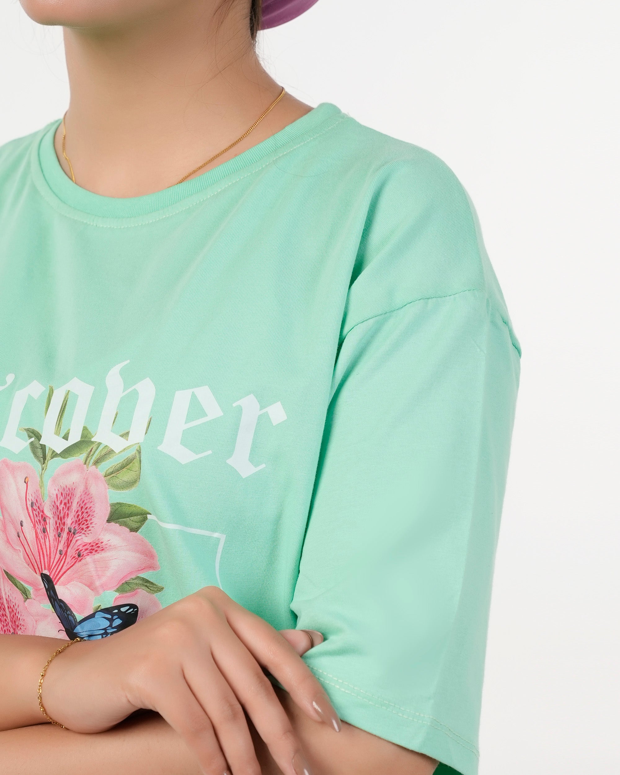 Eminent Women's Printed Half Sleeves T-Shirt - Spring Bud, Women T-Shirts & Tops, Eminent, Chase Value