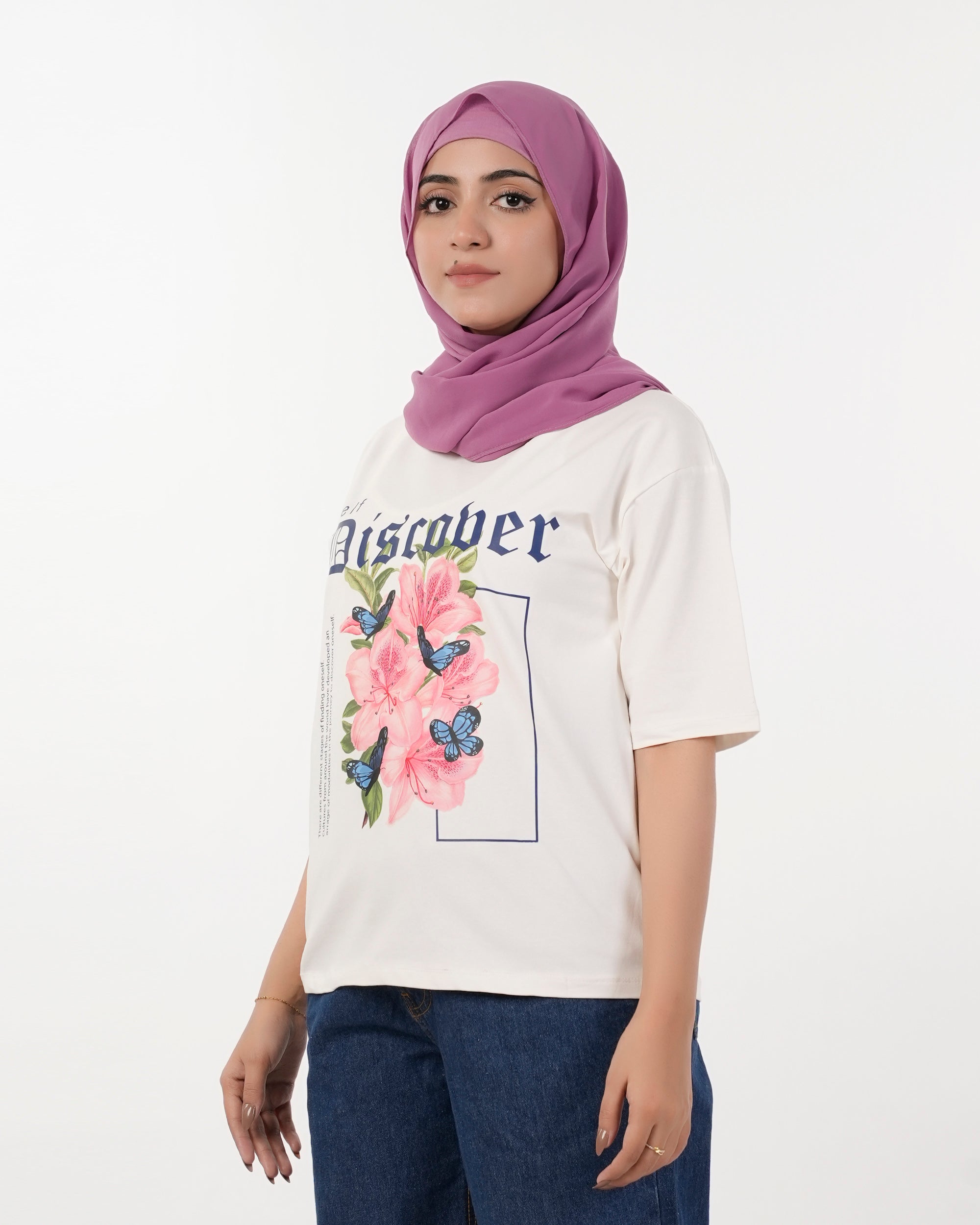 Eminent Women's Printed Half Sleeves T-Shirt - White, Women T-Shirts & Tops, Eminent, Chase Value