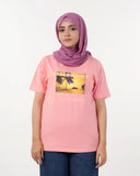 Eminent Women's Half Sleeves Printed T-Shirt - Pink, Women T-Shirts & Tops, Eminent, Chase Value