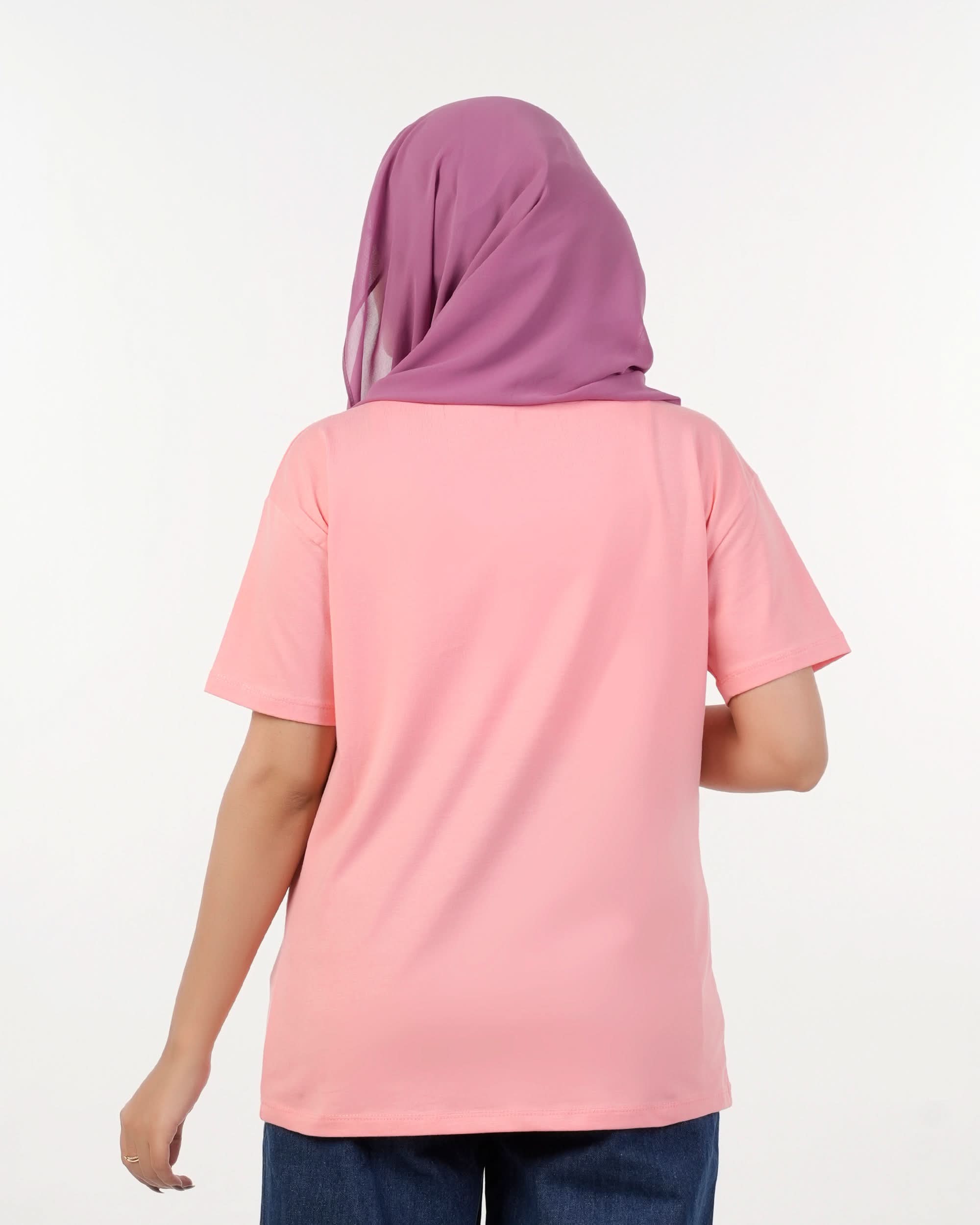 Eminent Women's Half Sleeves Printed T-Shirt - Pink, Women T-Shirts & Tops, Eminent, Chase Value