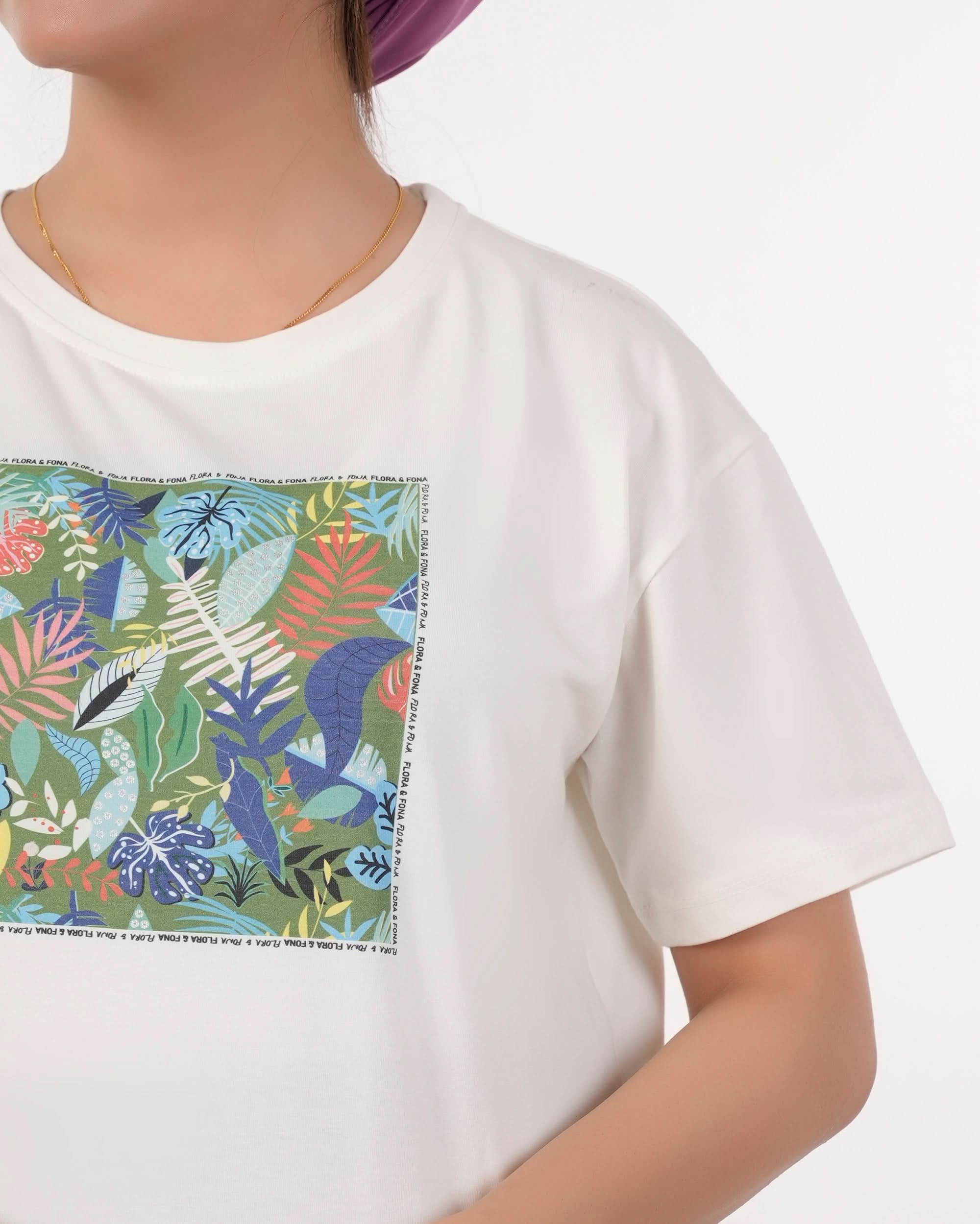 Eminent Women's Half Sleeves Printed T-Shirt - Off White, Women T-Shirts & Tops, Eminent, Chase Value