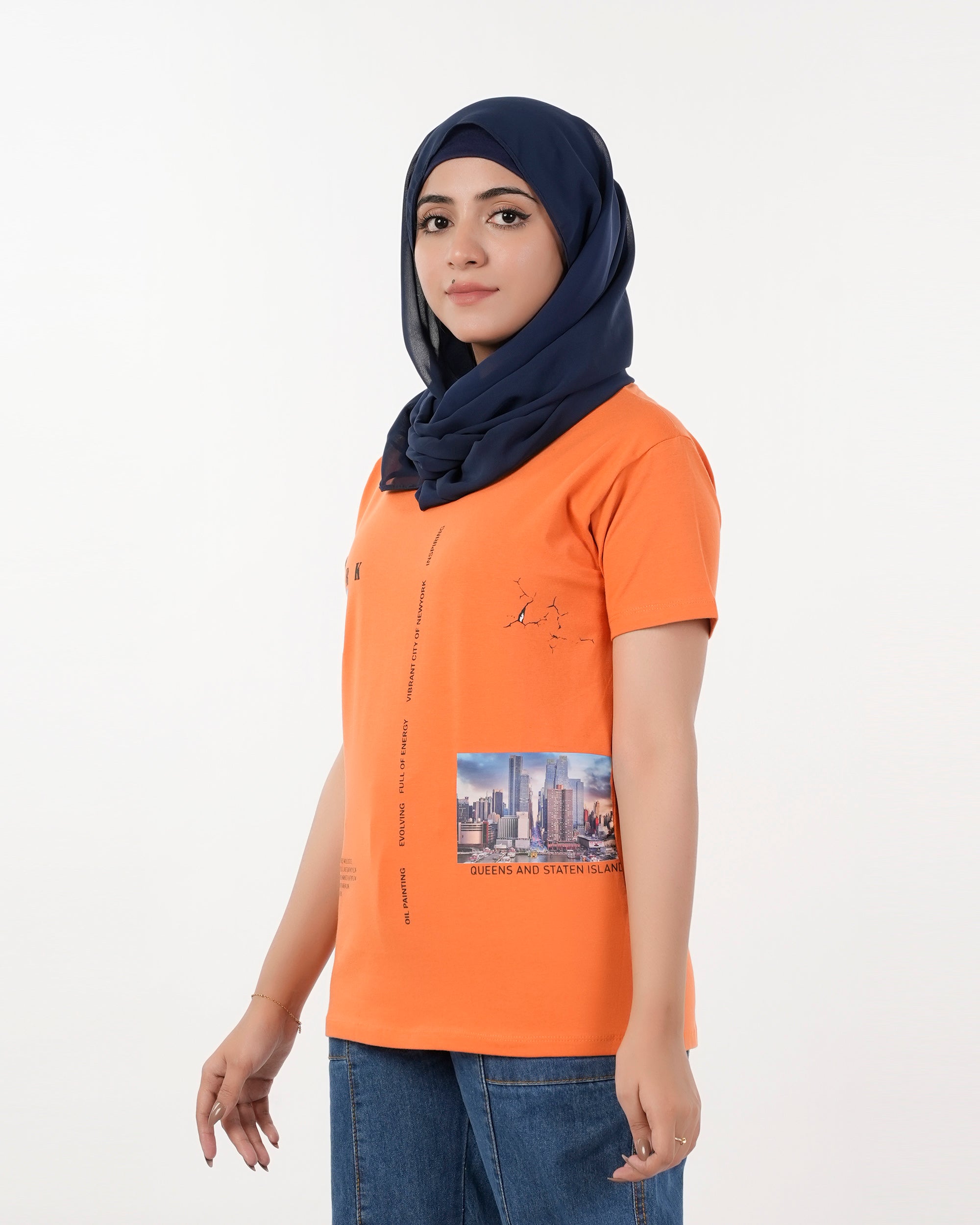 Eminent Women's Half Sleeves Printed T-Shirt - Harvest, Women T-Shirts & Tops, Eminent, Chase Value