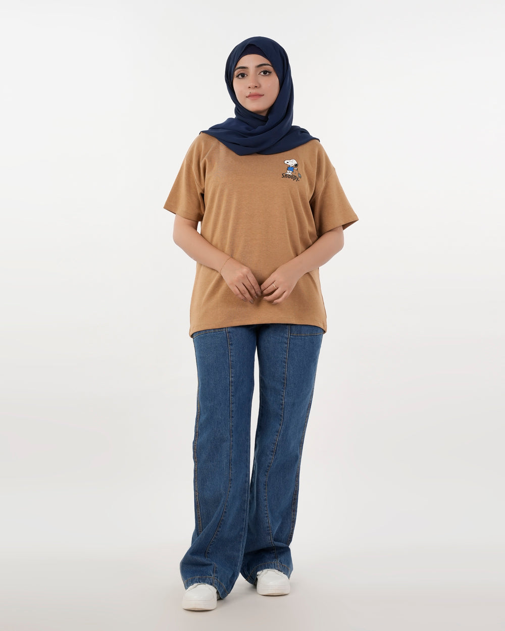 Eminent Women's Half Sleeves T-Shirt - Dark Sand, Women T-Shirts & Tops, Eminent, Chase Value