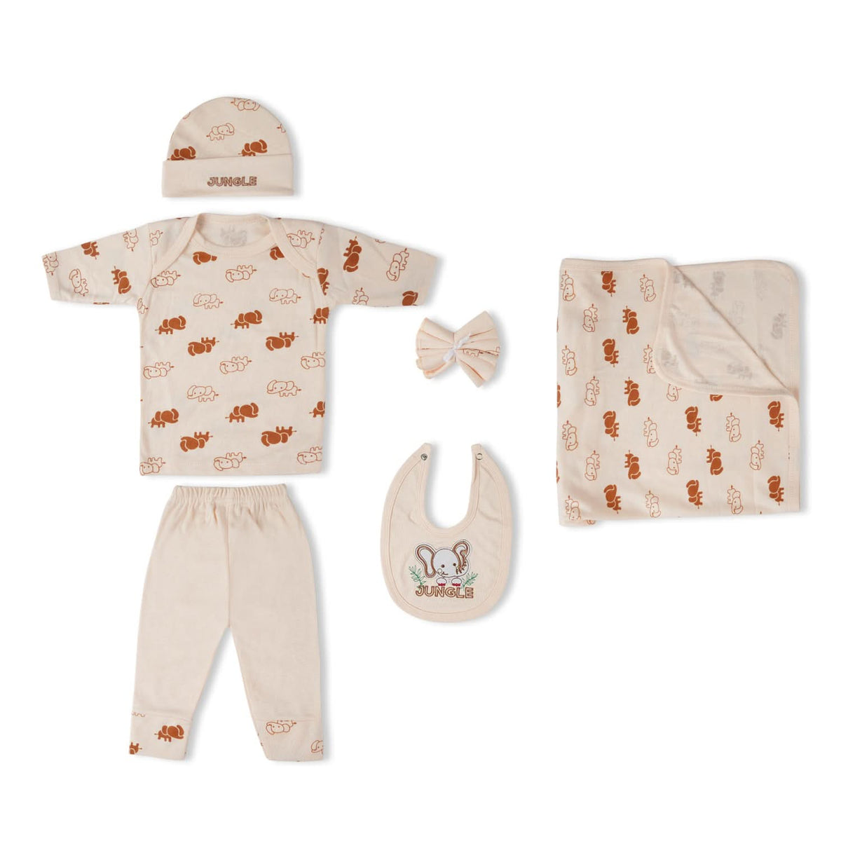 Newborn 9Pcs Hanger Set (Milk, Star, Jungle), Newborn Gift Set, Chase Value, Chase Value