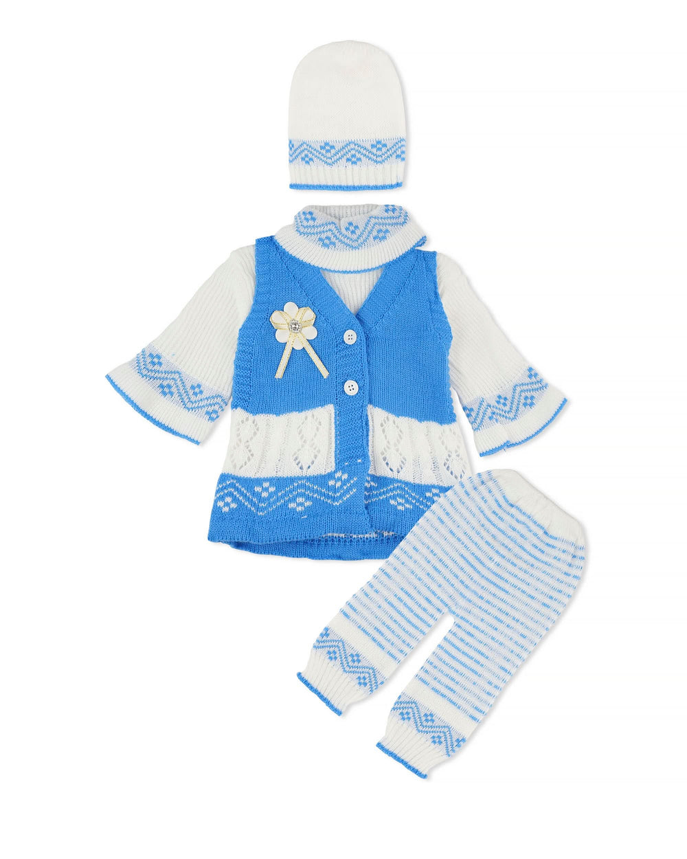 Newborn Girls Irani Suit – 4 Piece Set, Newborn Girls Sets & Suits, Chase Value, Chase Value