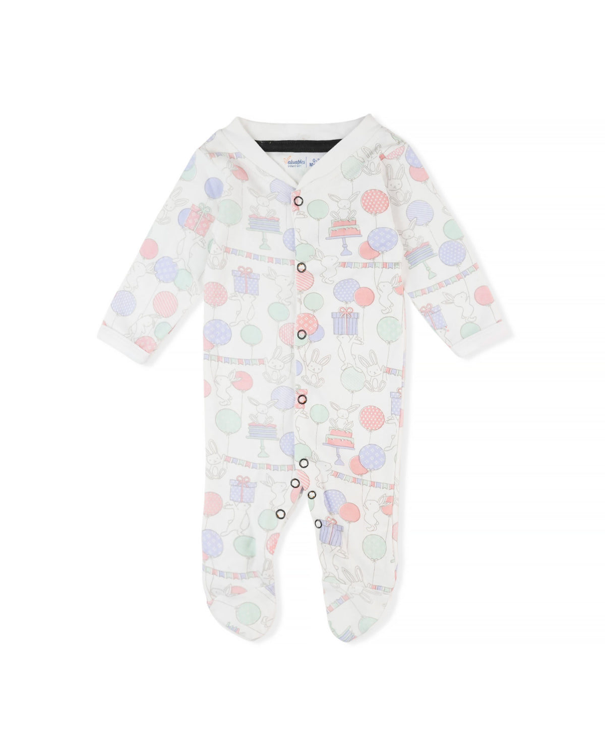 Valuables Newborn Girls Rompers Henley with Socks, Newborn Girls Rompers, Chase Value, Chase Value