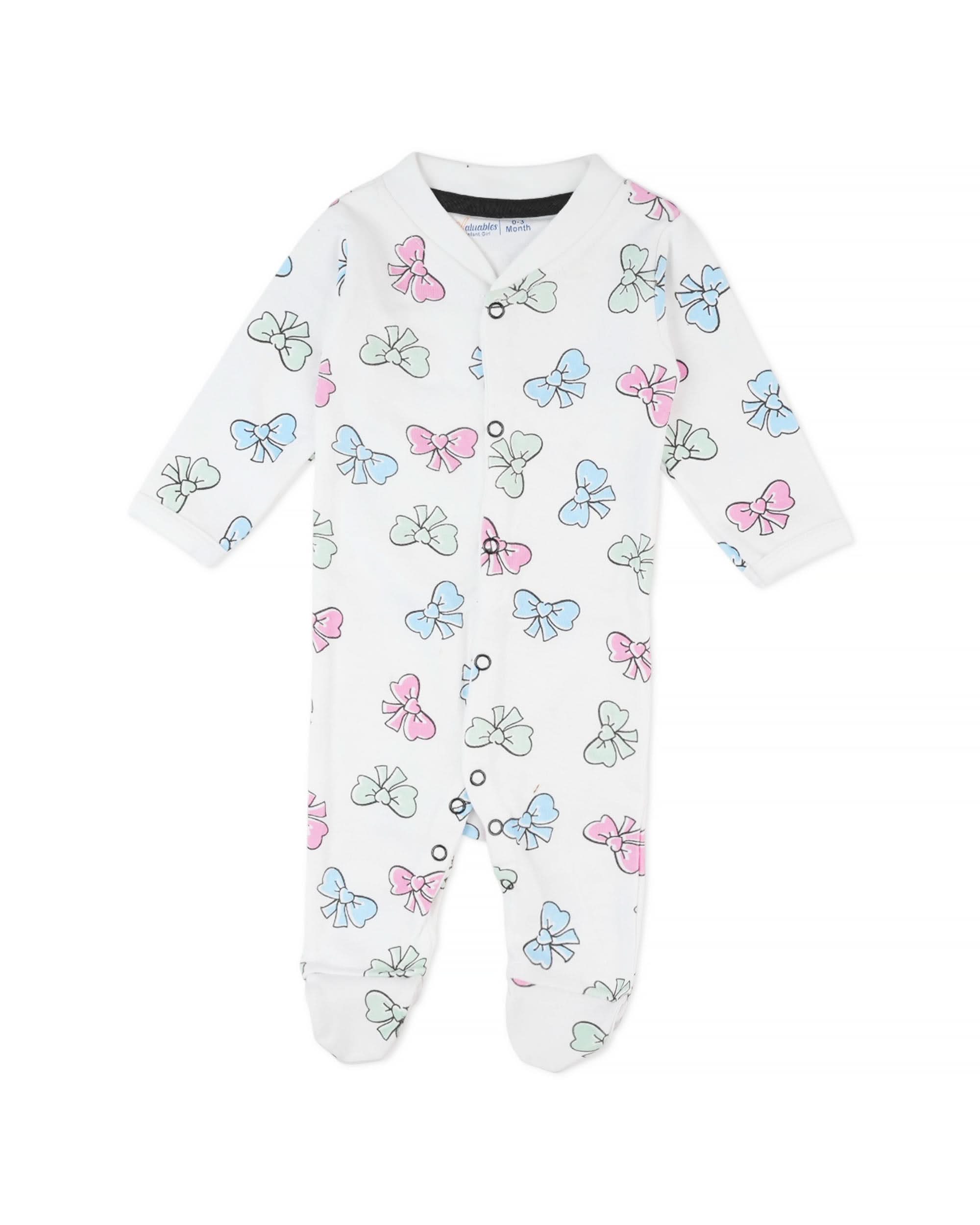 Valuables Newborn Girls Rompers Henley with Socks, Newborn Girls Rompers, Chase Value, Chase Value