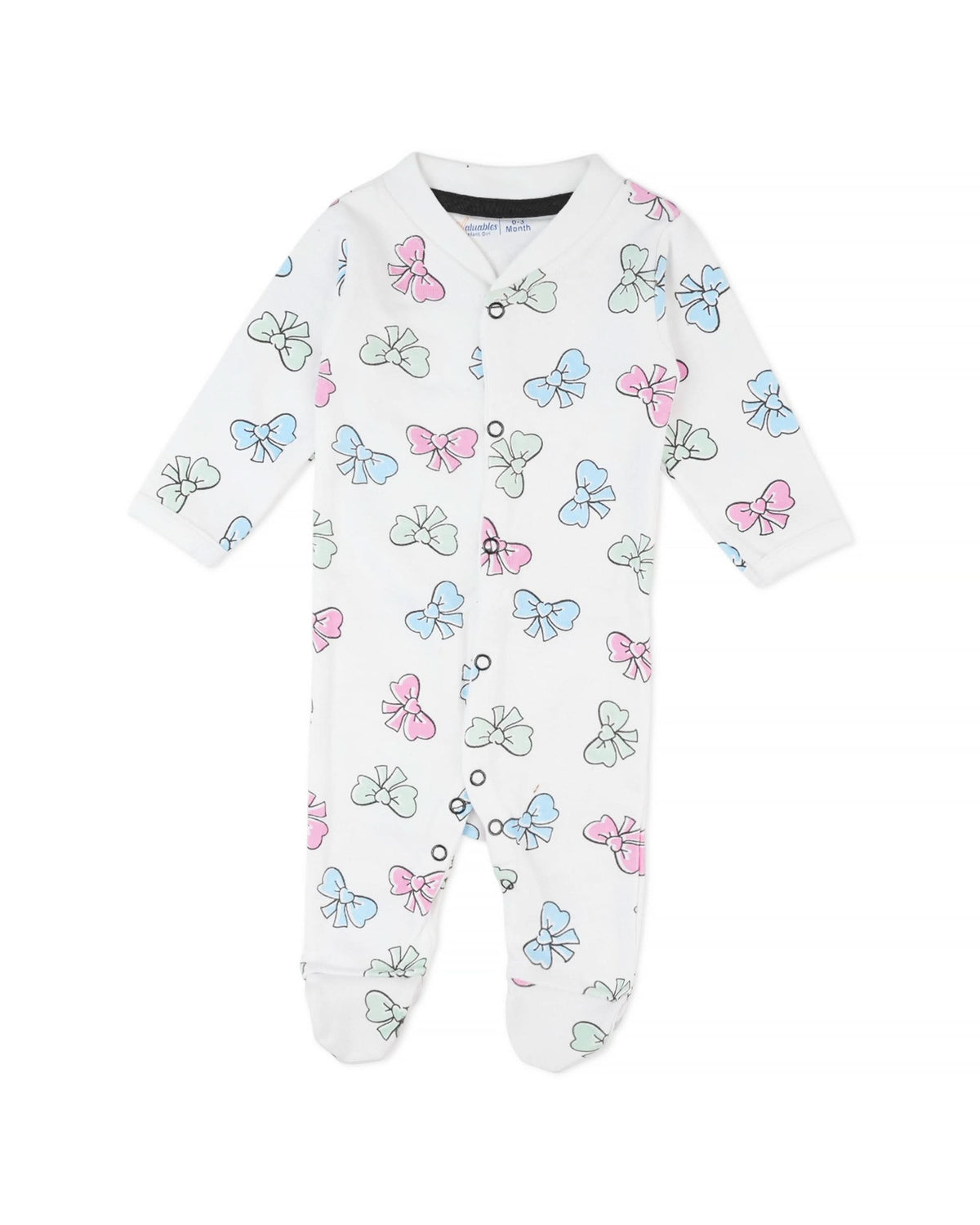 Valuables Newborn Girls Rompers Henley with Socks, Newborn Girls Rompers, Chase Value, Chase Value