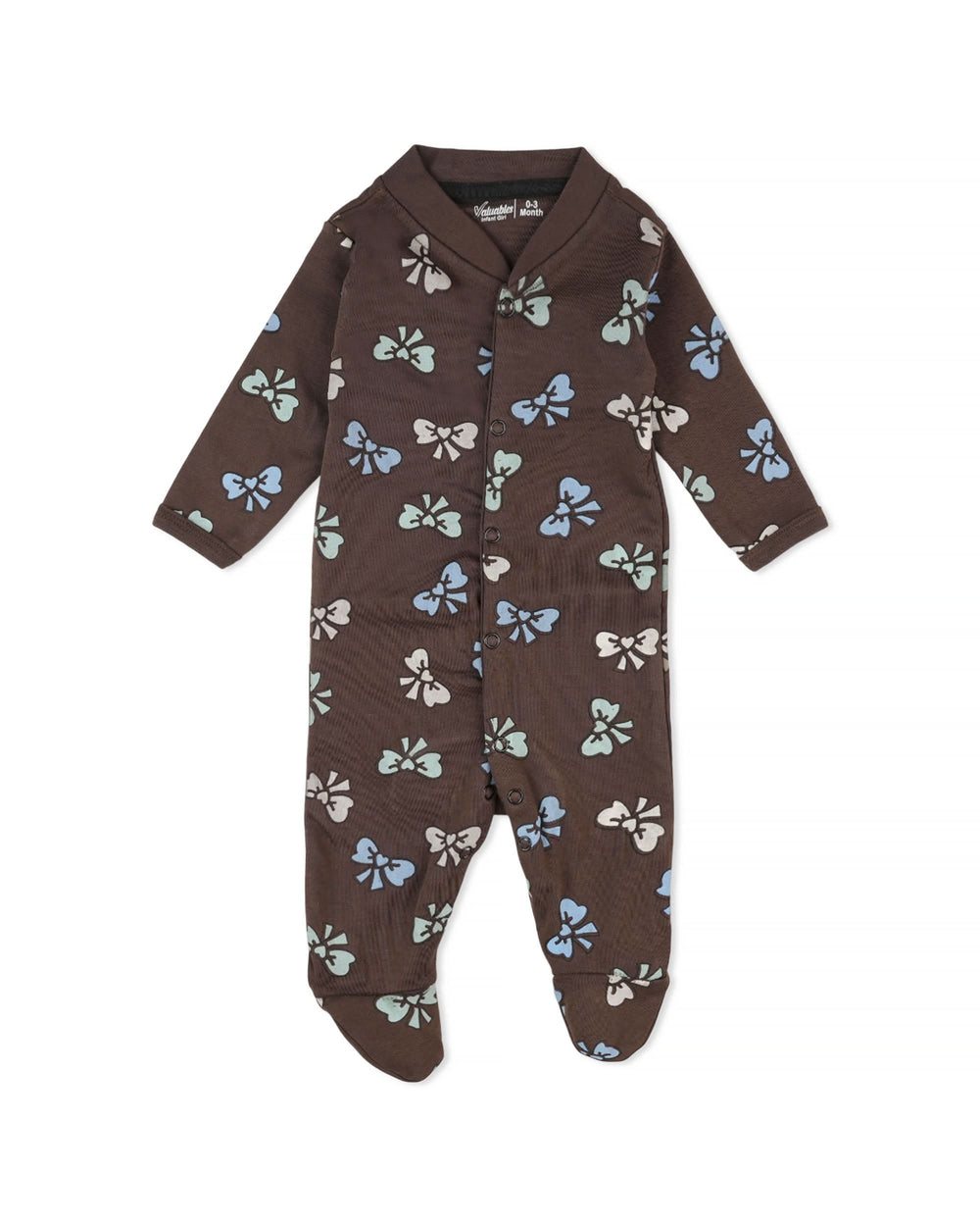Valuables Newborn Girls Rompers Henley with Socks, Newborn Girls Rompers, Chase Value, Chase Value