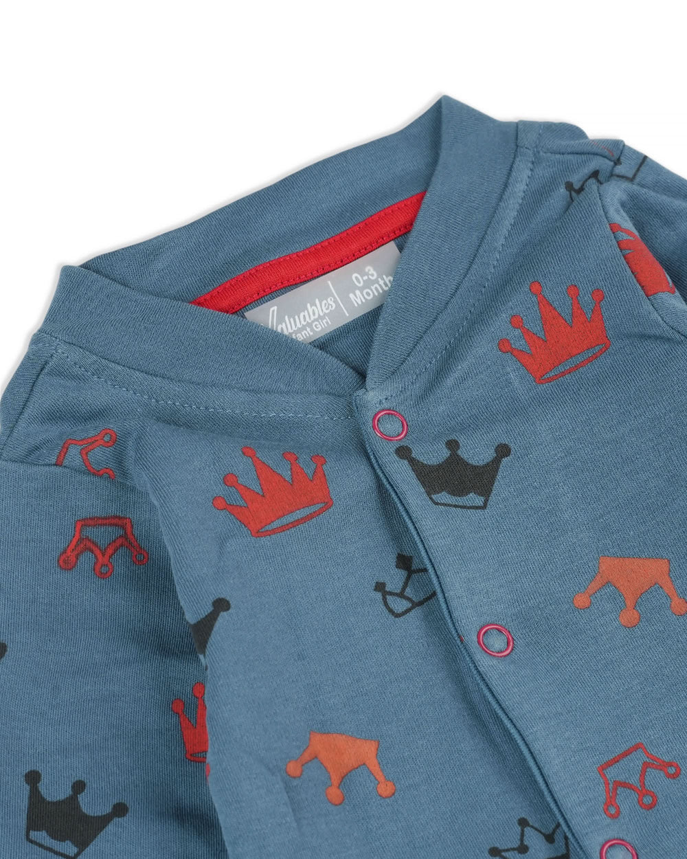 Valuables Newborn Girls Rompers Henley with Socks, Newborn Girls Rompers, Chase Value, Chase Value