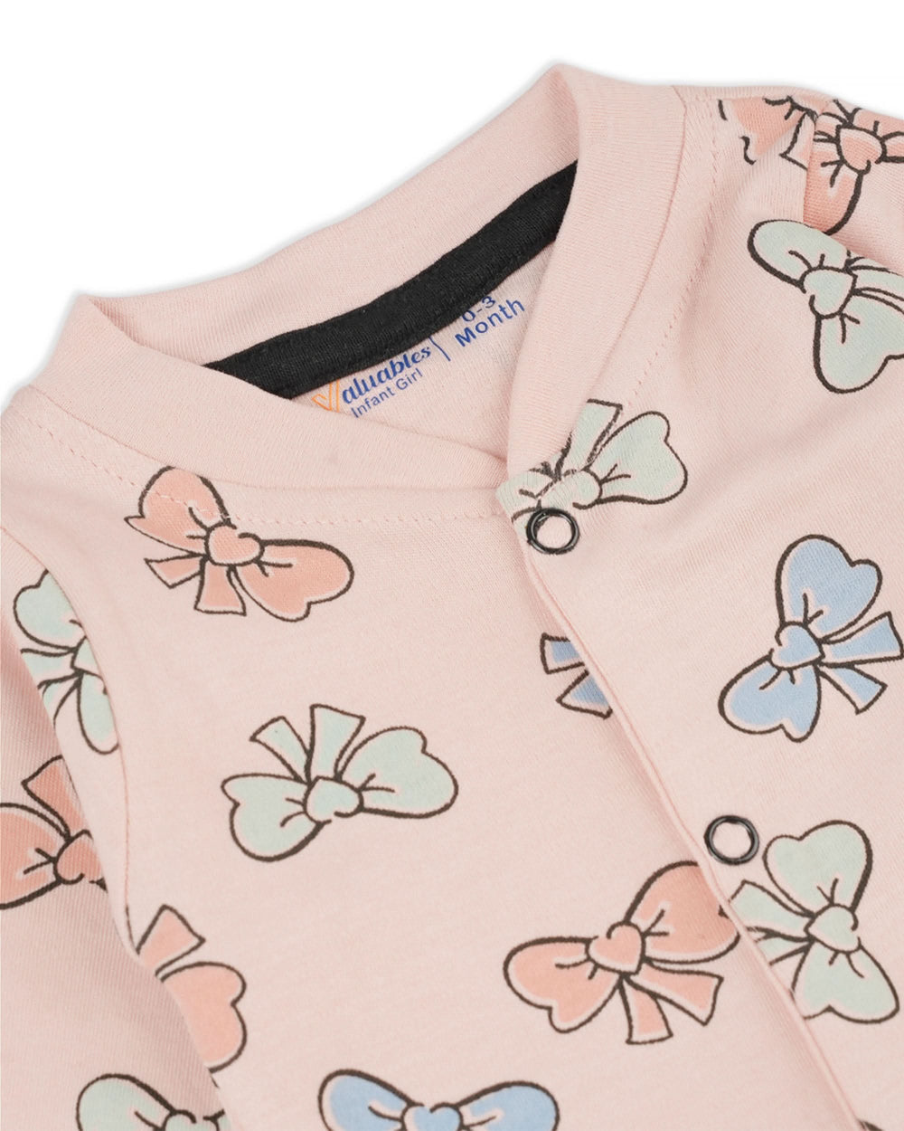 Valuables Newborn Girls Rompers Henley with Socks, Newborn Girls Rompers, Chase Value, Chase Value