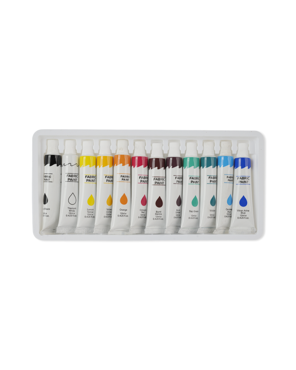 Fabric Color Set – 12ml, Coloring Tools, Chase Value, Chase Value