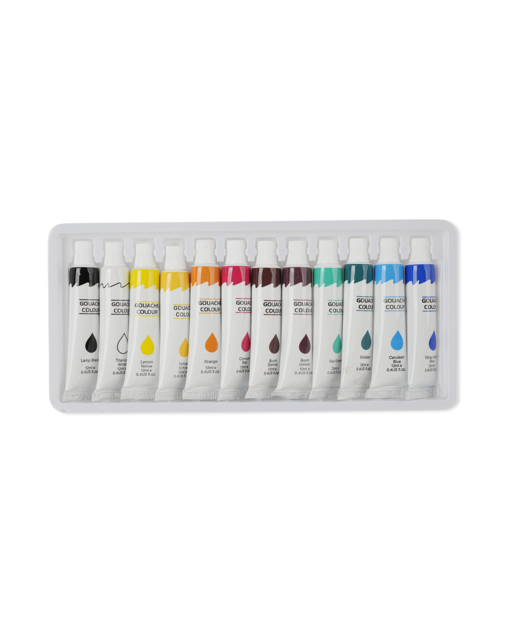Gouache Color Set – 12ml, Coloring Tools, Chase Value, Chase Value