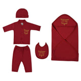 Newborn  5 Pcs Gift Set with Hanger, Newborn Gift Set, Chase Value, Chase Value