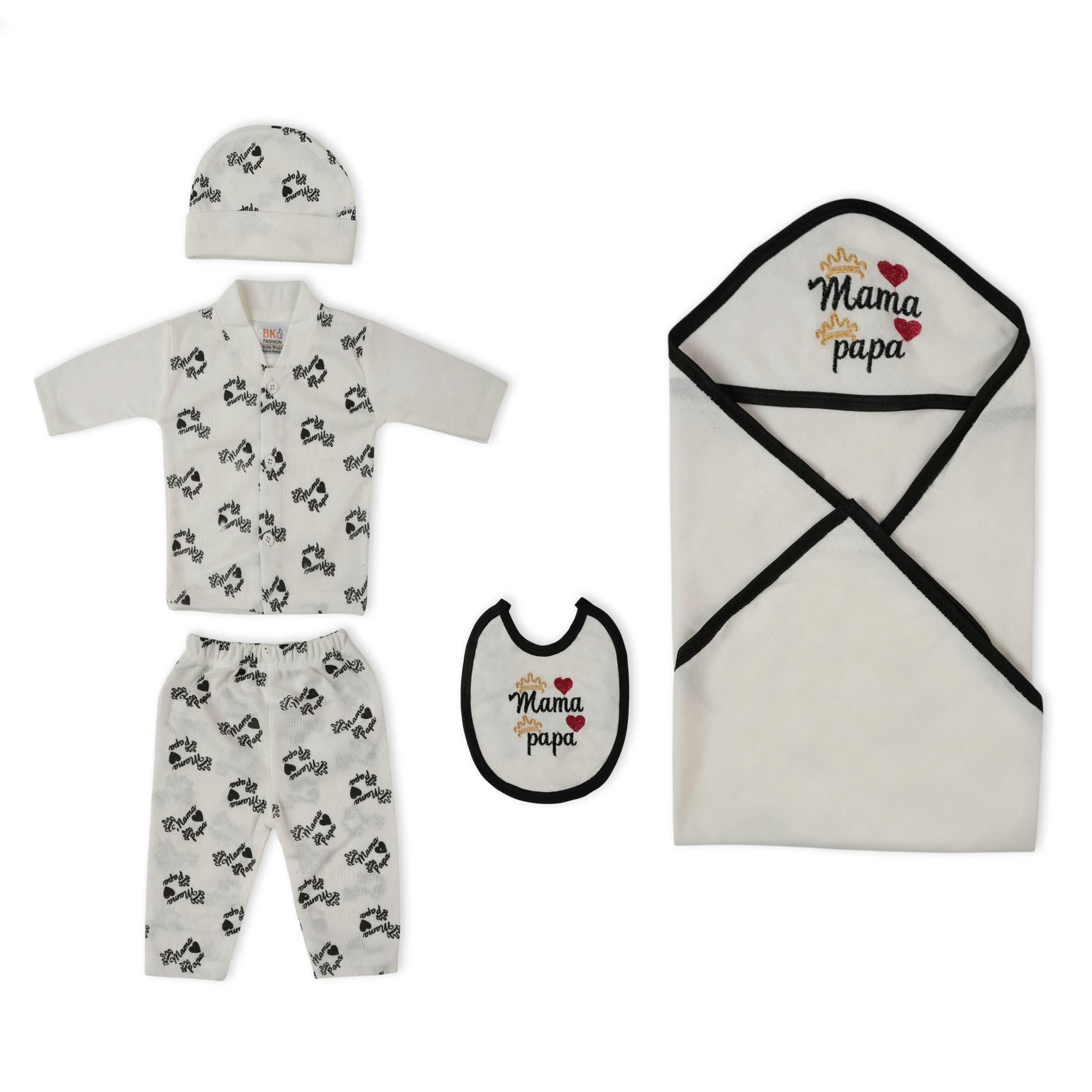 Newborn  5 Pcs Gift Set with Hanger, Newborn Gift Set, Chase Value, Chase Value