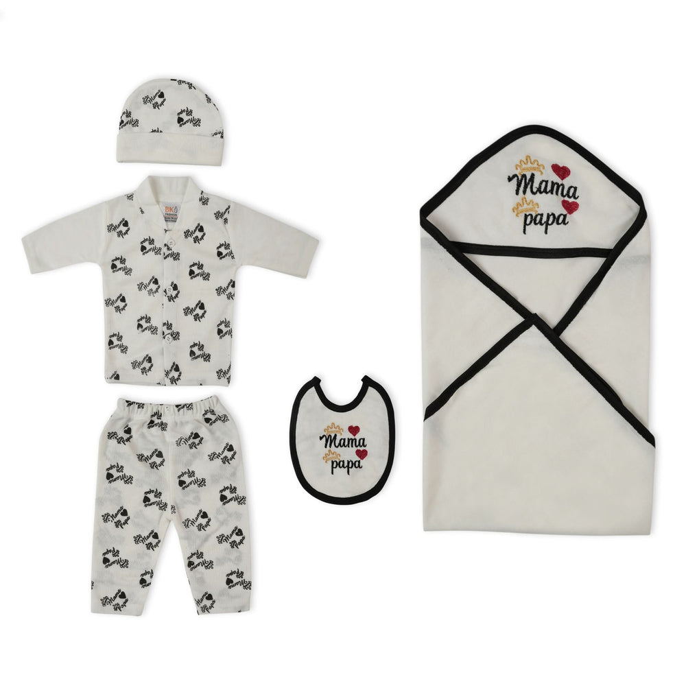 Newborn  5 Pcs Gift Set with Hanger, Newborn Gift Set, Chase Value, Chase Value