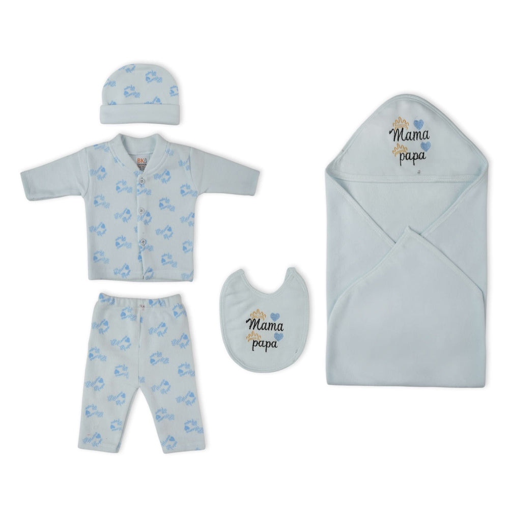 Newborn  5 Pcs Gift Set with Hanger, Newborn Gift Set, Chase Value, Chase Value