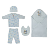Newborn  5 Pcs Gift Set with Hanger, Newborn Gift Set, Chase Value, Chase Value