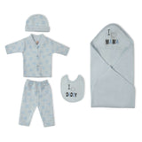 Newborn  5 Pcs Gift Set with Hanger, Newborn Gift Set, Chase Value, Chase Value