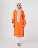 Eminent Women's Embroidered Kurti - Orange, Women Ready Kurtis, Eminent, Chase Value