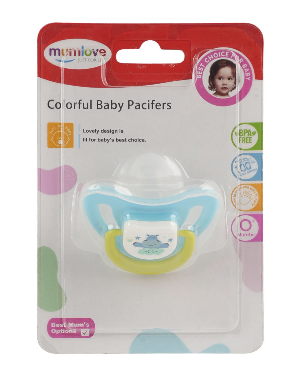 Mum Love Colorful Baby Pacifier, Feeding Supplies, Mum love, Chase Value