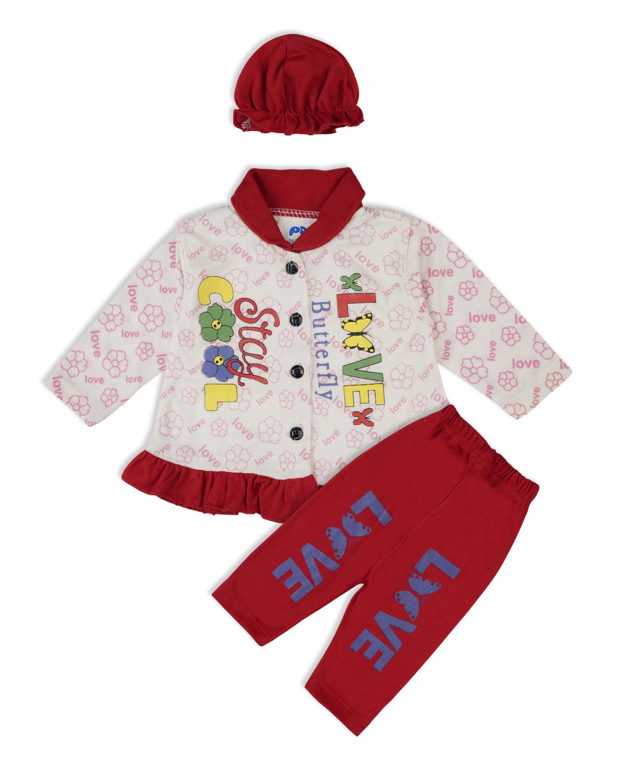 Newborn Girls’ Suit – Full Sleeves, Newborn Girls Sets & Suits, Chase Value, Chase Value