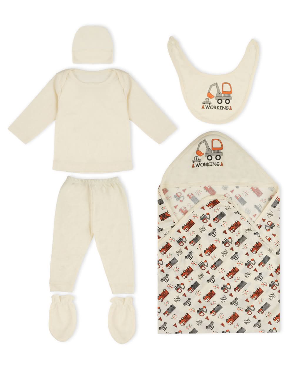 Valuable Newborn Boys Full Sleeves 7Pcs Gift Set, Newborn Gift Set, Chase Value, Chase Value
