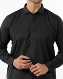 Eminent Men's Trim Fit Shalwar Suit Plain - Black, Men's Shalwar Kameez, Eminent, Chase Value