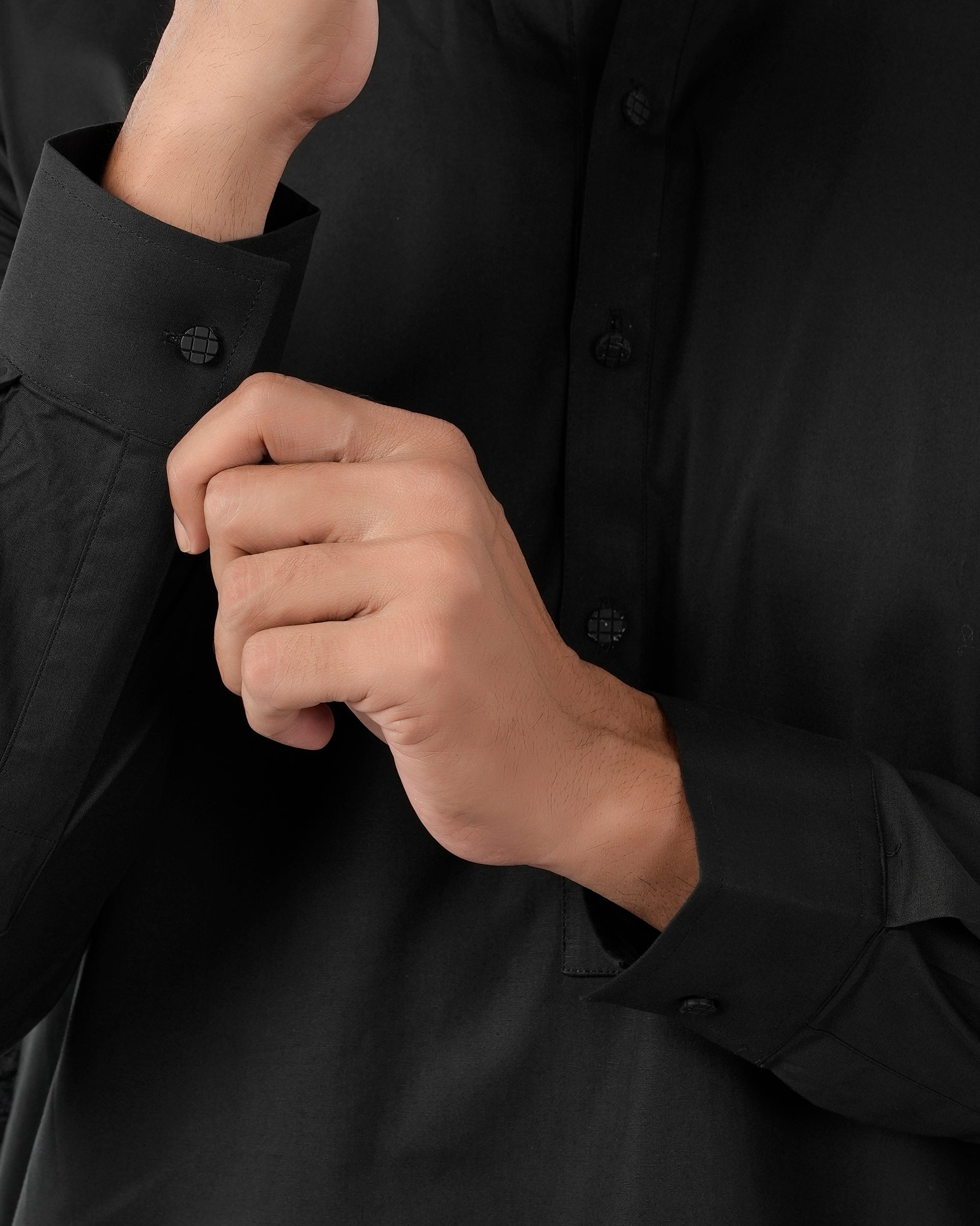 Eminent Men's Trim Fit Shalwar Suit Plain - Black, Men's Shalwar Kameez, Eminent, Chase Value