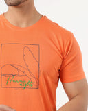 Eminent Men's Round Neck Half Sleeves Printed T-Shirt - Harvest Plum, Men's T-Shirts & Polos, Eminent, Chase Value